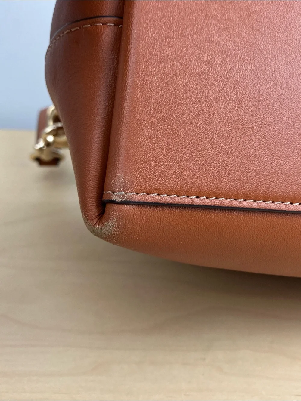 Coach CBM11 Georgia Satchel Bag Purse Smooth Brown Leather W/ Matching Wallet